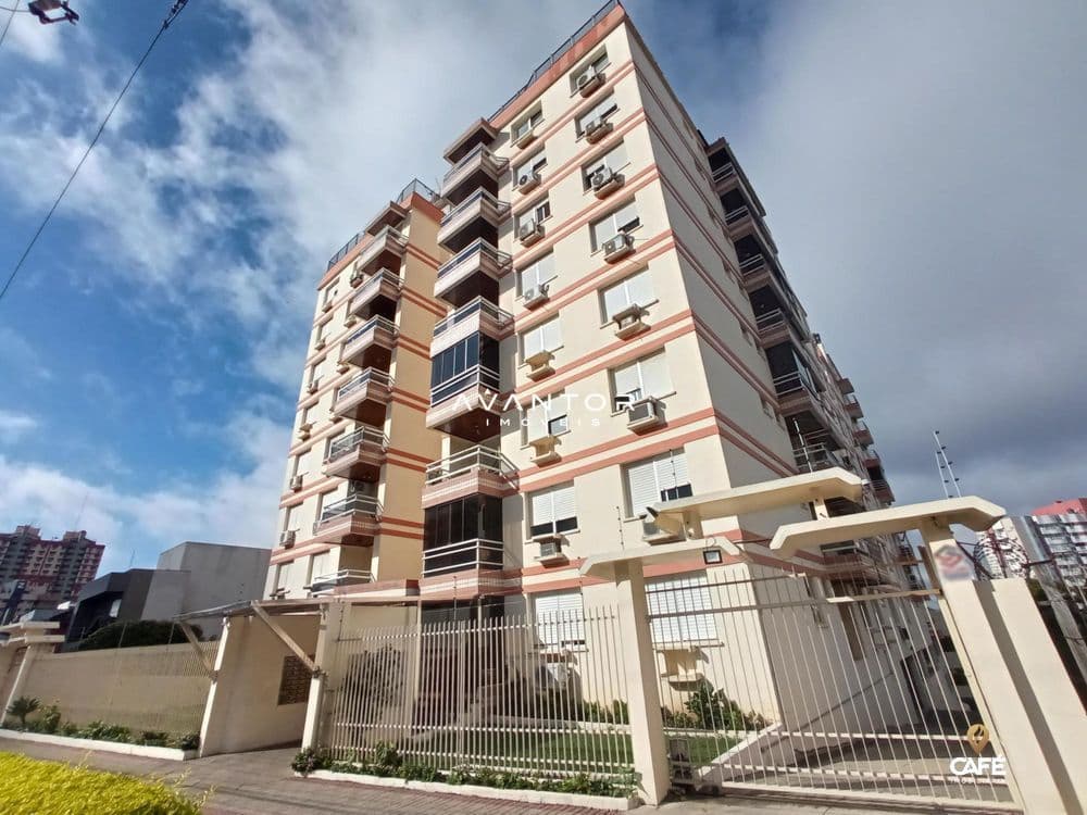 Fachada do prédio residencial — Apartamento com 1 quarto à venda em Nossa Senhora das Dores, Santa Maria/RS