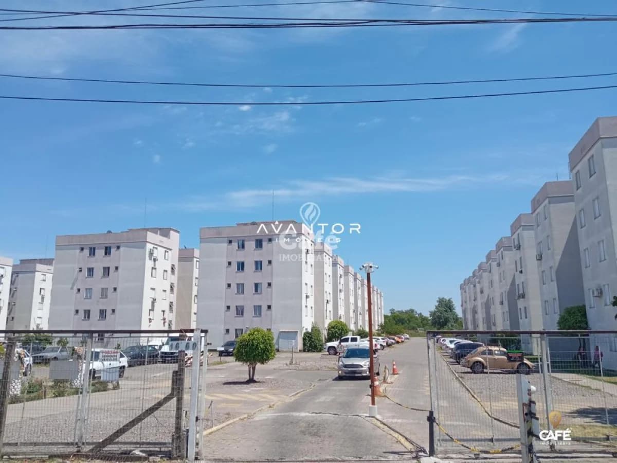 Fachada do condomínio com edifícios residenciais — Apartamento com 2 quartos à venda em Passo D'Areia, Santa Maria/RS