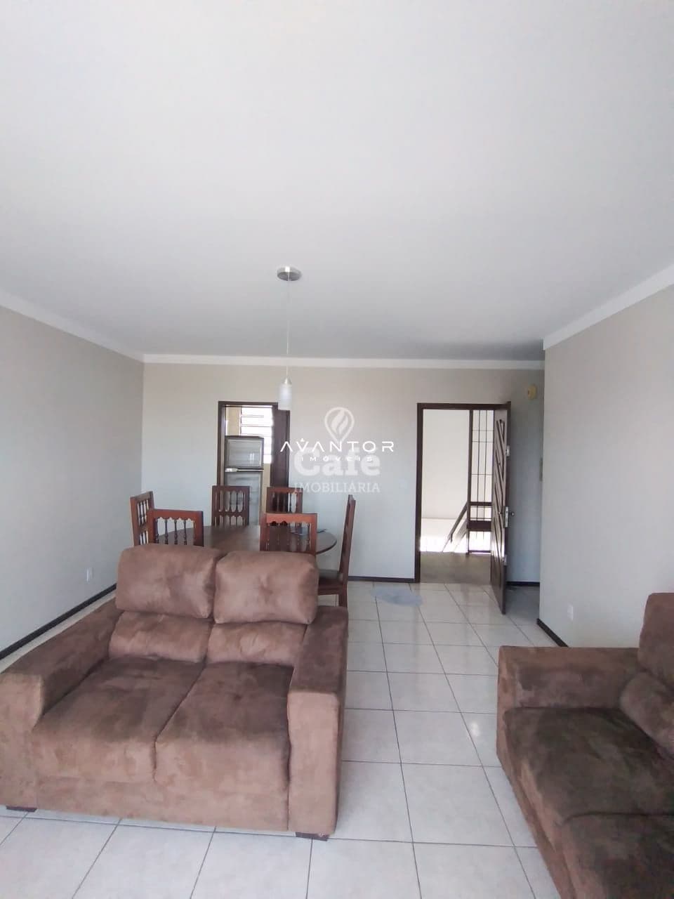 Sala de estar integrada à cozinha — Apartamento com 3 quartos à venda em Nossa Senhora das Dores, Santa Maria/RS