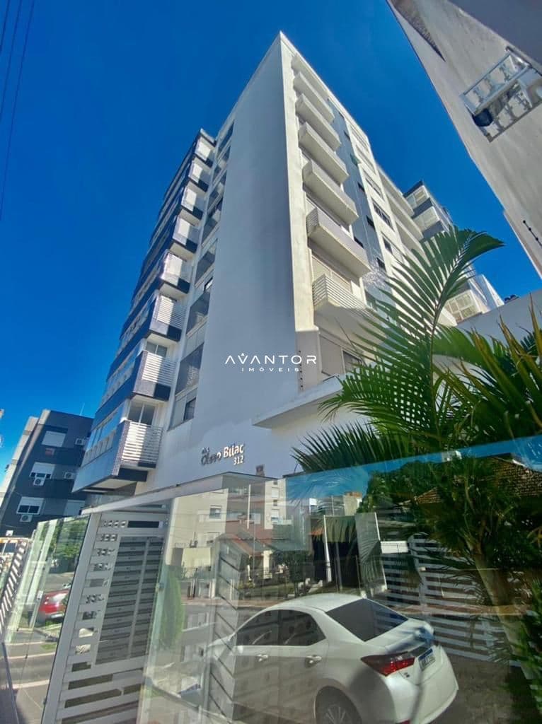 Fachada do prédio com entrada — Apartamento com 2 quartos à venda em Nossa Senhora de Fátima, Santa Maria/RS