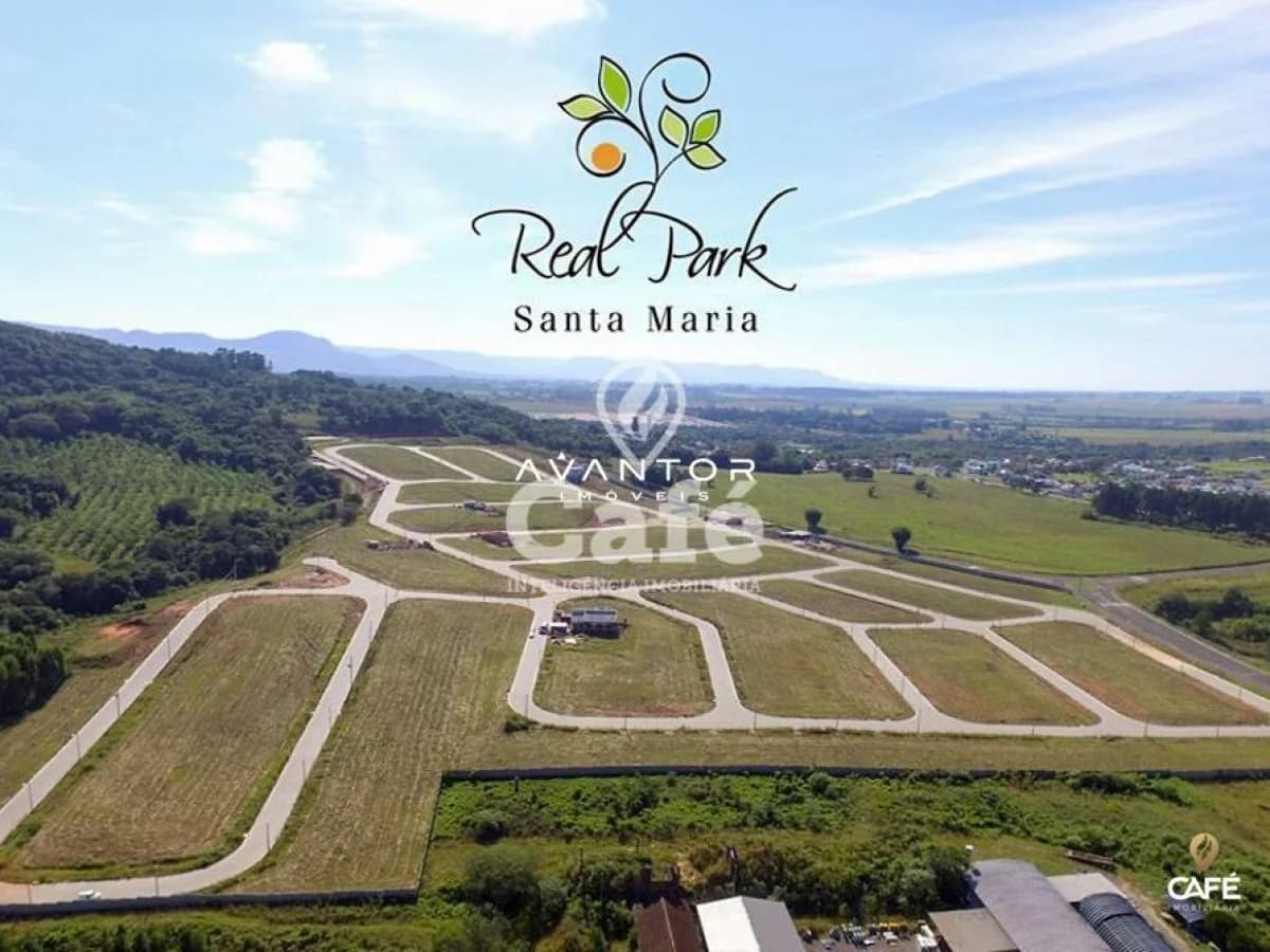 Terreno com lotes e infraestrutura — Terreno à venda no Residencial Real Park, em Tomazetti, Santa Maria/RS