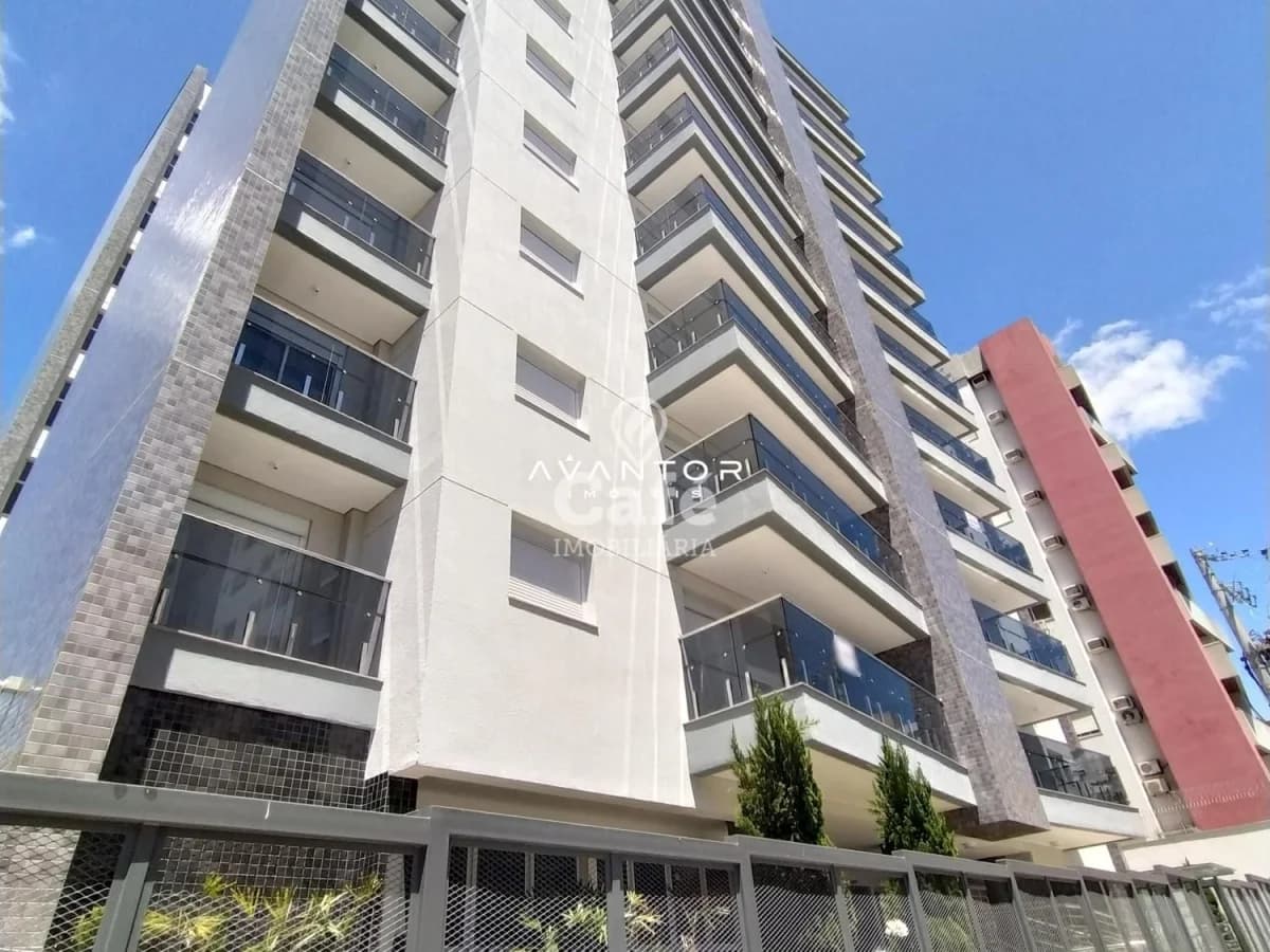 Fachada do prédio residencial — Apartamento com 3 quartos à venda no Residencial Araucárias, em Bonfim, Santa Maria/RS