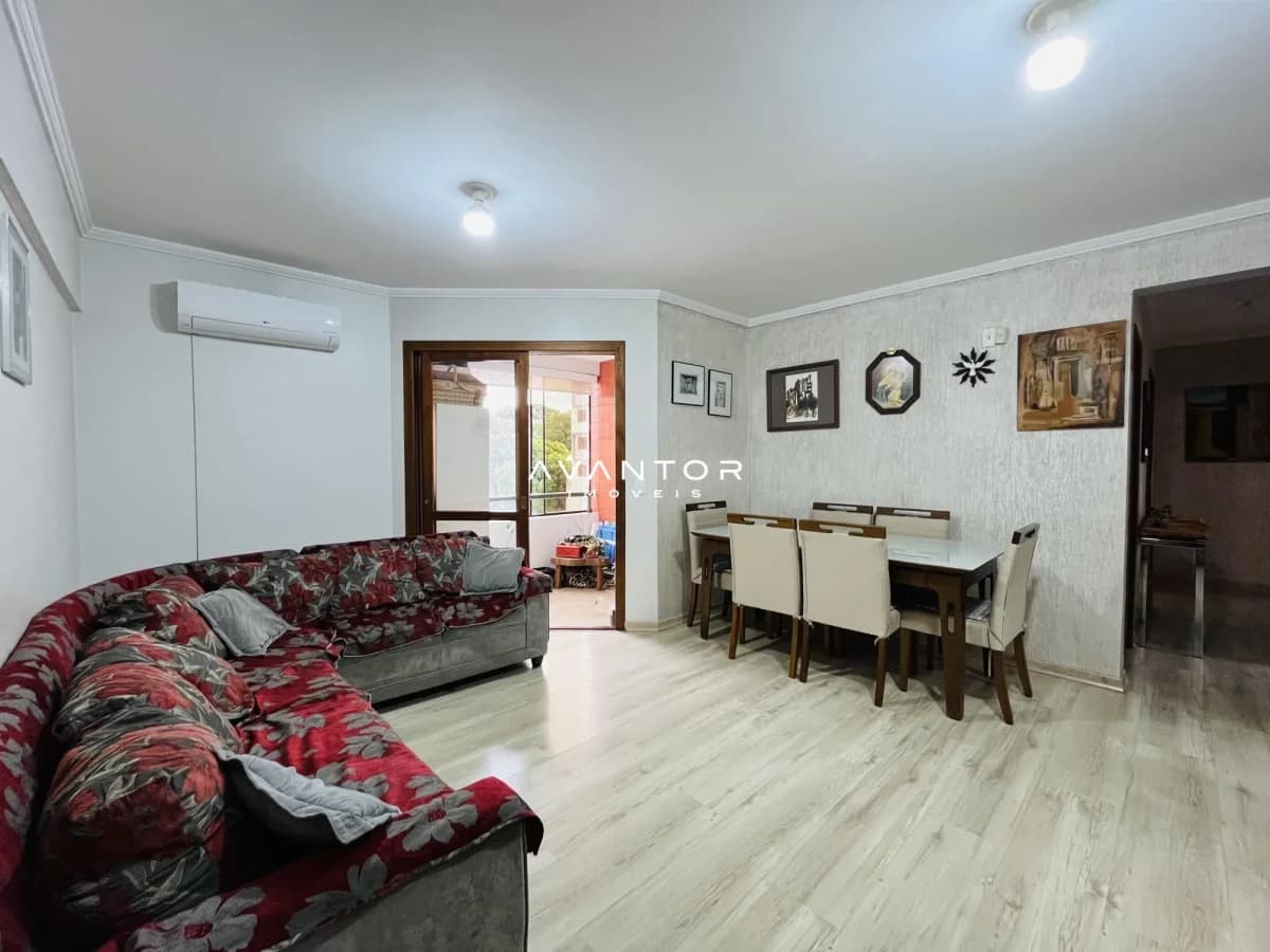 Sala de estar integrada à sala de jantar — Residencial Vitória, Camobi, Santa Maria/RS