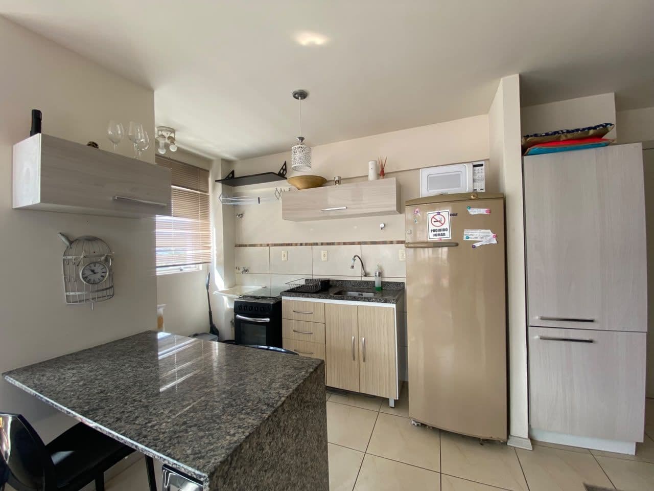 Excelente apartamento de 1 dormitório todo mobiliado no centro de Santa Maria — Apartamento com 1 quarto para alugar em Centro, Santa Maria/RS