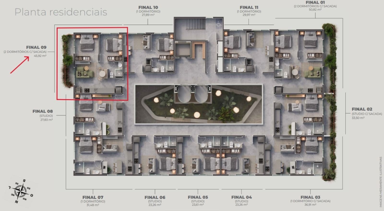 Apartamento com 2 quartos à venda no Sync Viva On - Floriano, em Centro, Santa Maria/RS — foto 2 de 2