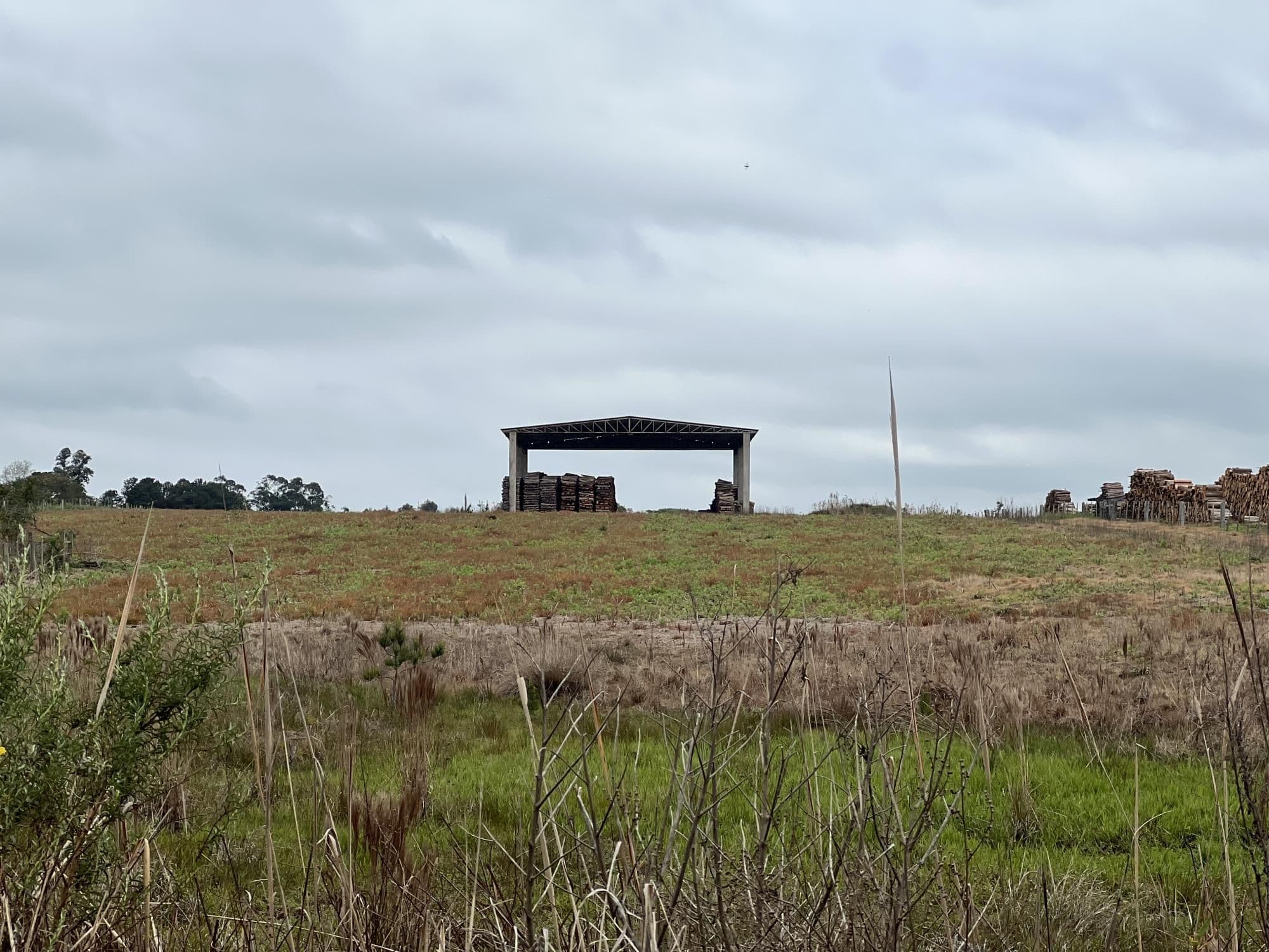 Terreno com galpão e infraestrutura — Terreno à venda em Boca do Monte, Santa Maria/RS