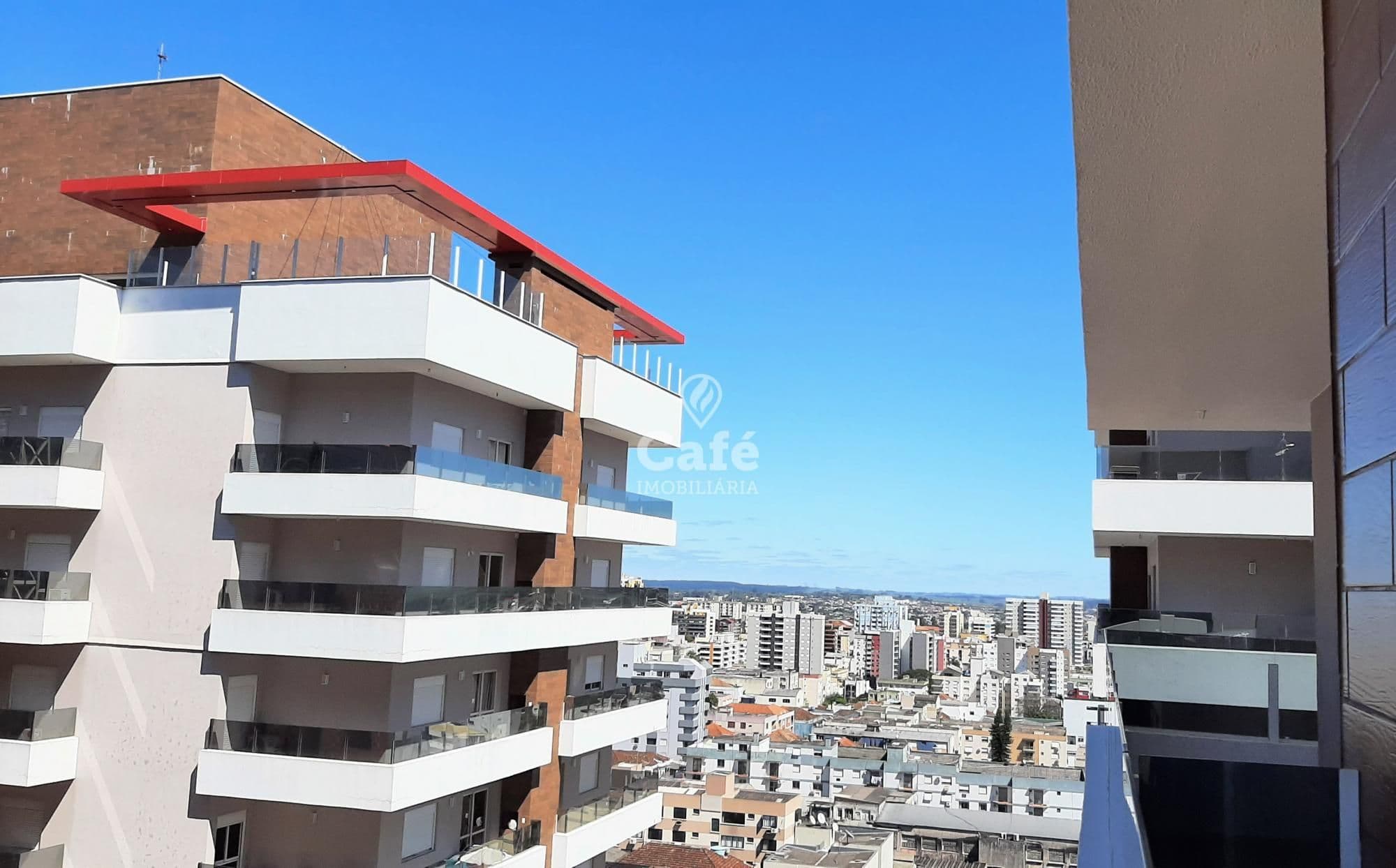 Apartamento 2 quartos, suíte, andar alto, com 2 sacadas churrasqueira elevador e garagem — Apartamento com 2 quartos para alugar em Centro, Santa Maria/RS