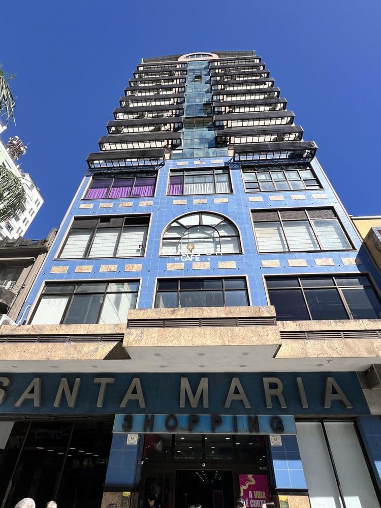 Fachada do prédio com sacadas — Loja com 1 sala à venda no Santa Maria Shopping, em Centro, Santa Maria/RS