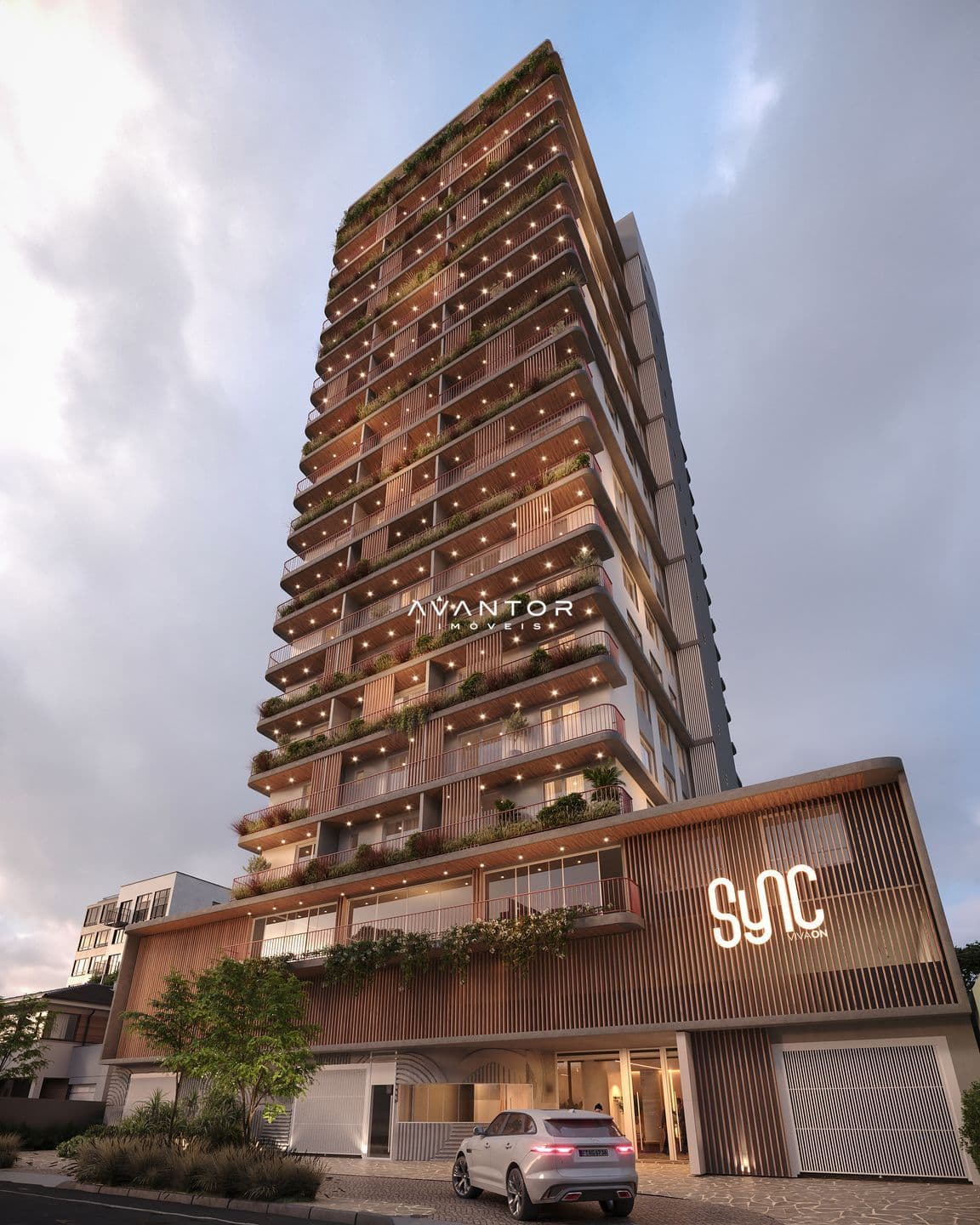 Apartamento com 1 quarto à venda no Sync Viva On - Conde, em Nossa Senhora de Fátima, Santa Maria/RS — foto 3 de 23