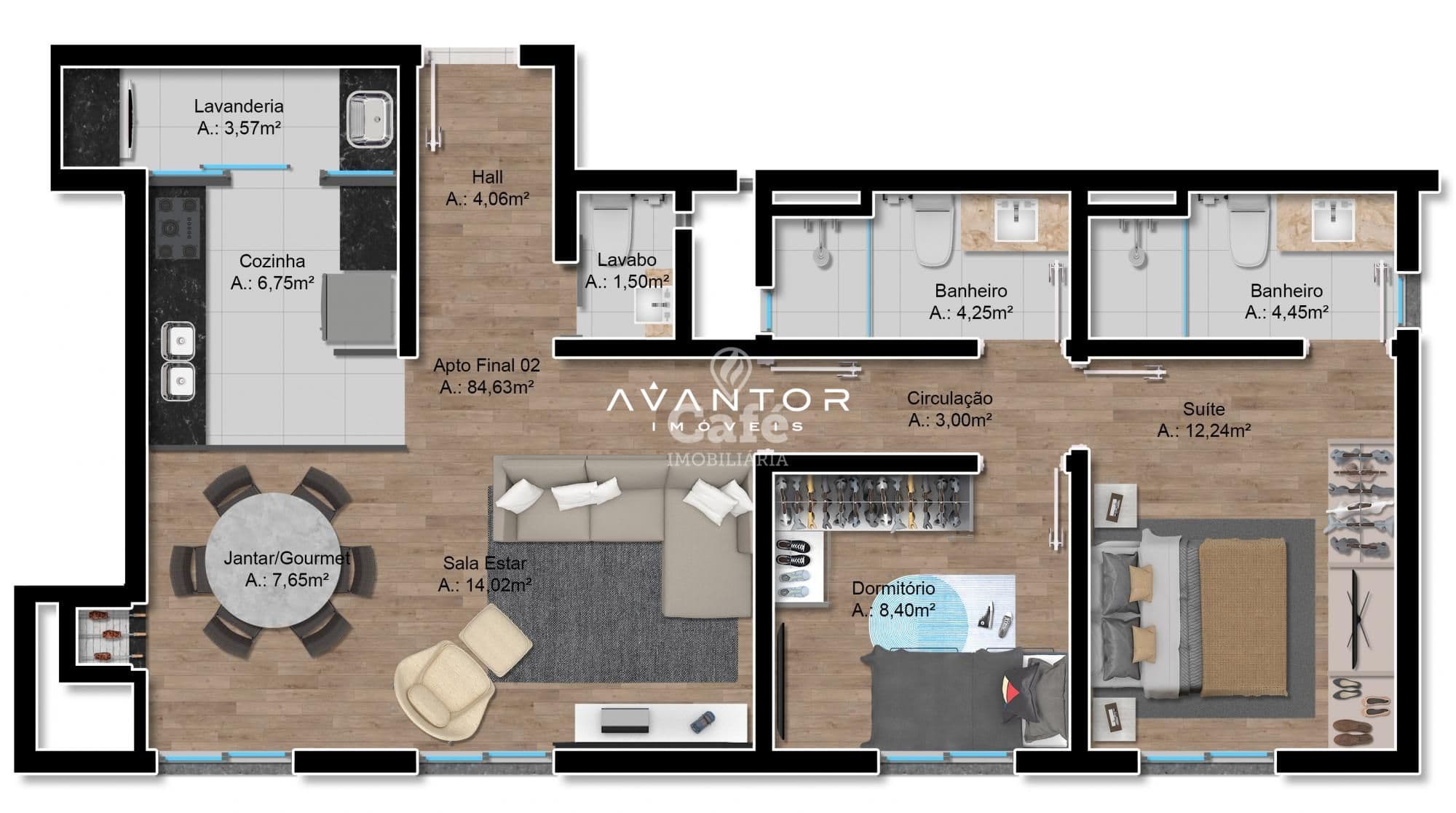 Apartamento com 2 quartos à venda no Spalla Home Art, em Centro, Santa Maria/RS — foto 19 de 24