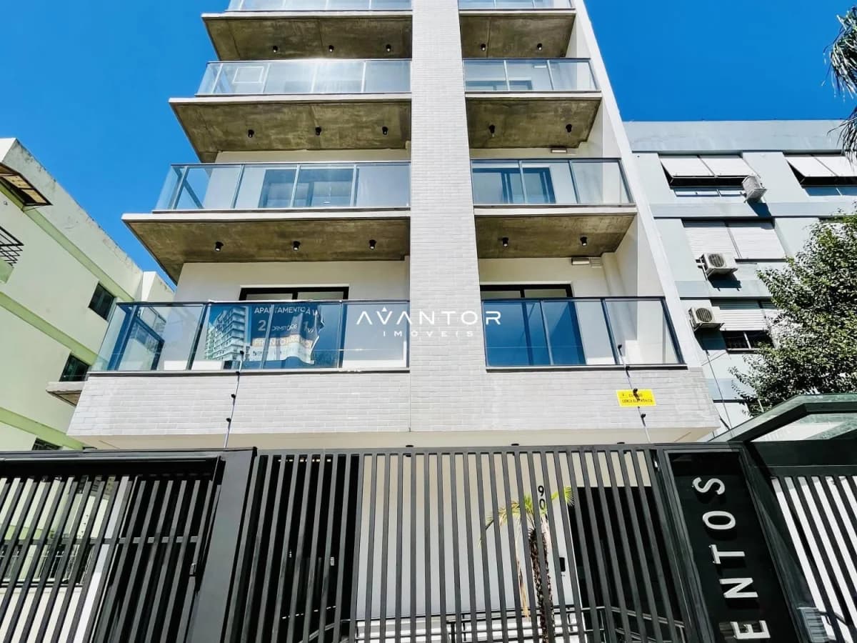 Fachada do prédio com sacadas — Apartamento com 3 quartos à venda no B9CENTOS, em Centro, Santa Maria/RS