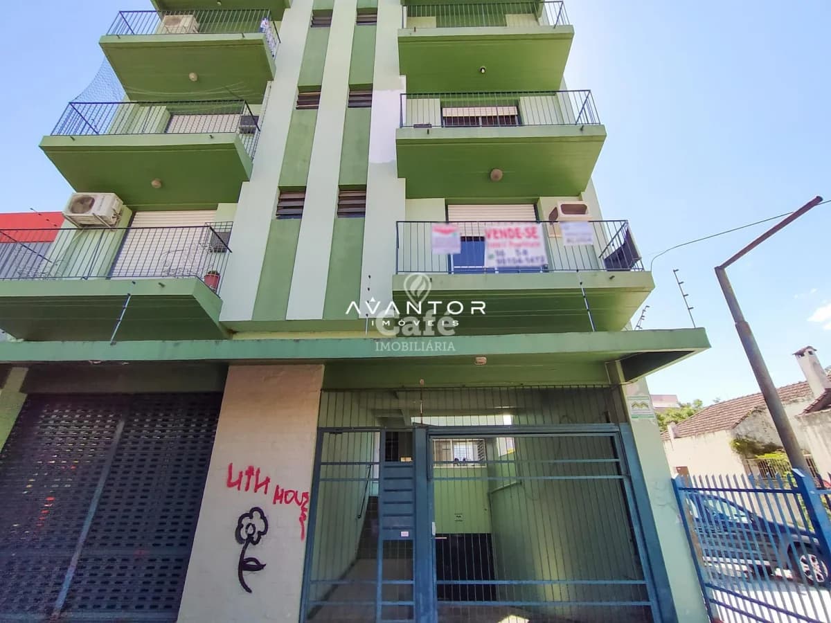 Fachada do prédio com sacadas — Apartamento com 2 quartos à venda no Edifício Modigliani, em Centro, Santa Maria/RS