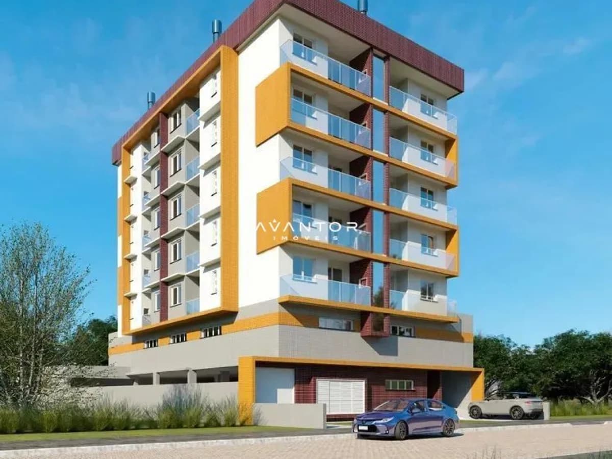 Fachada do prédio com sacada — Residencial Portal, Camobi, Santa Maria/RS