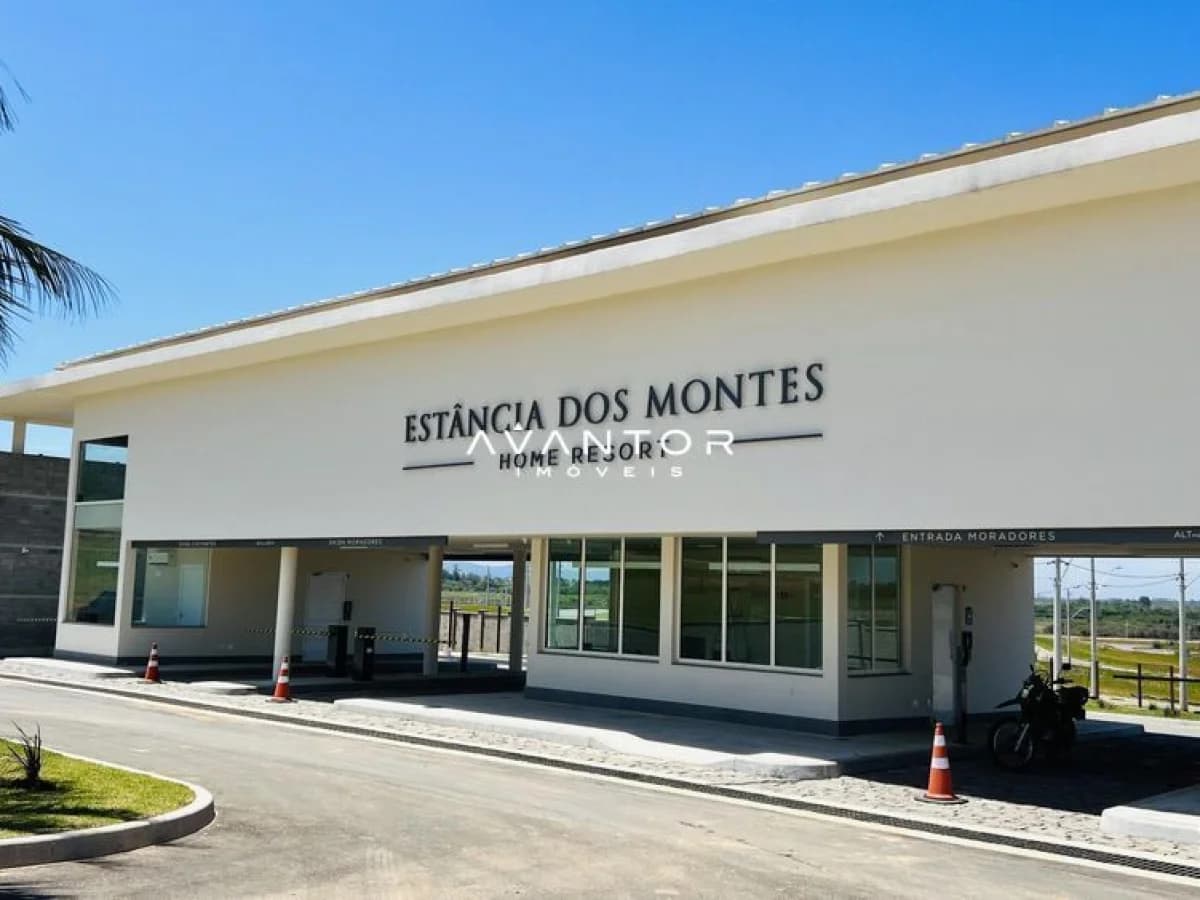 Fachada do empreendimento com entrada — Terreno à venda no Estância dos Montes, em Tomazetti, Santa Maria/RS