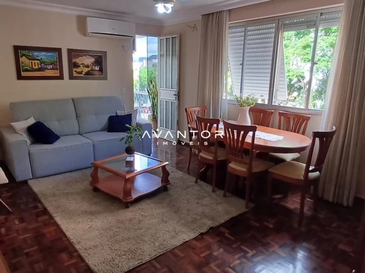 Sala de estar integrada à cozinha — Apartamento com 3 quartos à venda no La Paz, em Menino Jesus, Santa Maria/RS