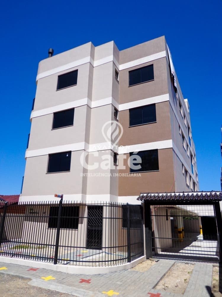 Fachada do prédio com quatro andares — Apartamento com 2 quartos à venda em Presidente João Goulart, Santa Maria/RS