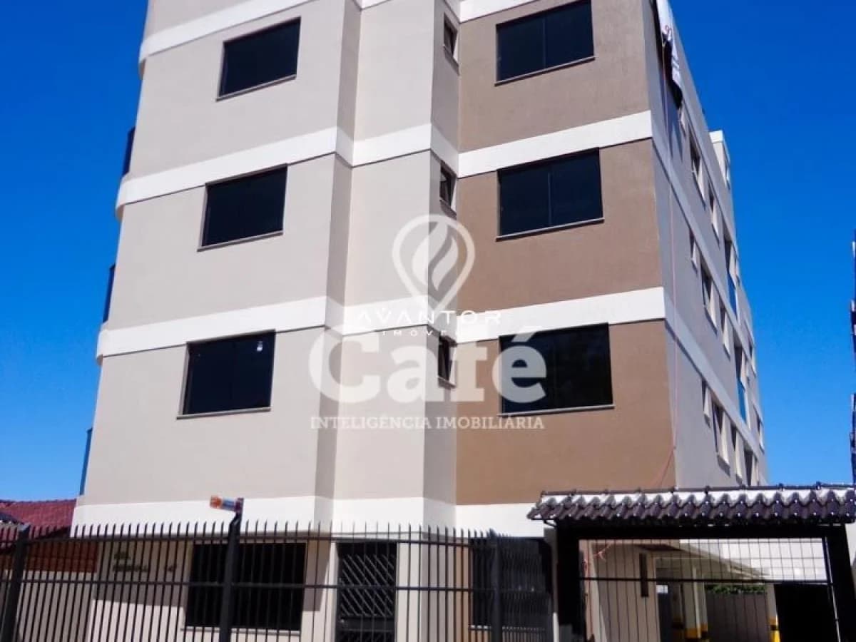 Fachada do prédio com quatro andares — Apartamento com 2 quartos à venda em Presidente João Goulart, Santa Maria/RS