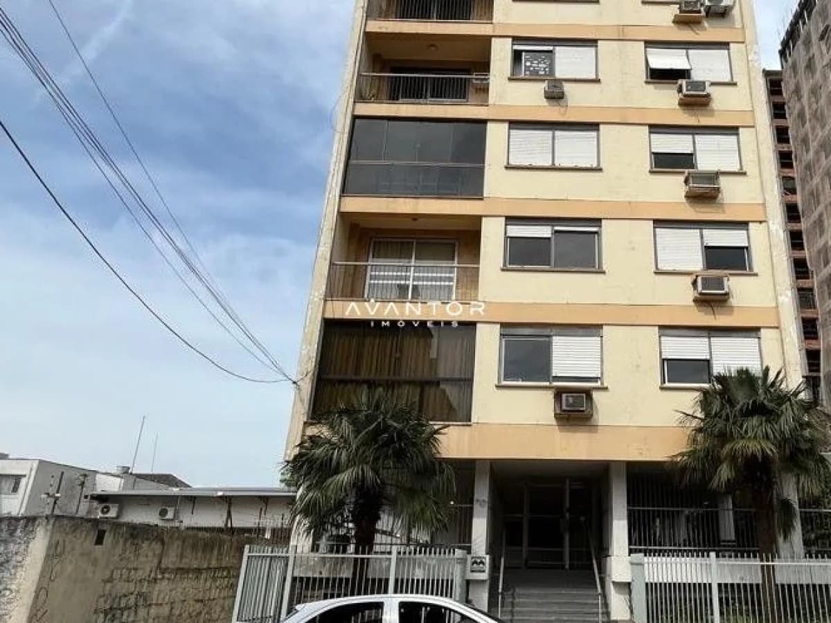 Fachada do prédio com sacadas — Apartamento com 4 quartos à venda no Edifício José Dangui Pacheco, em Centro, Santa Maria/RS