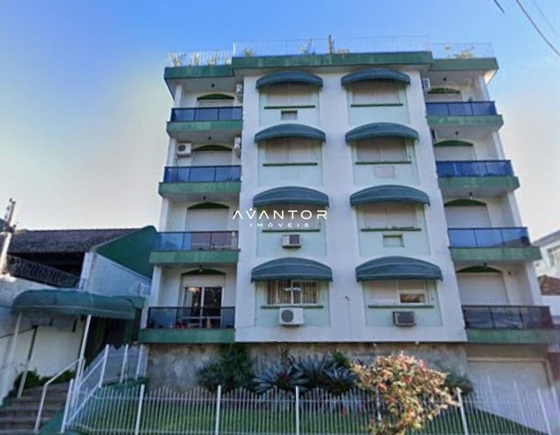 Fachada do prédio com sacadas — Apartamento com 2 quartos à venda no Edifício Dom Jose Duarte, em Centro, Santa Maria/RS