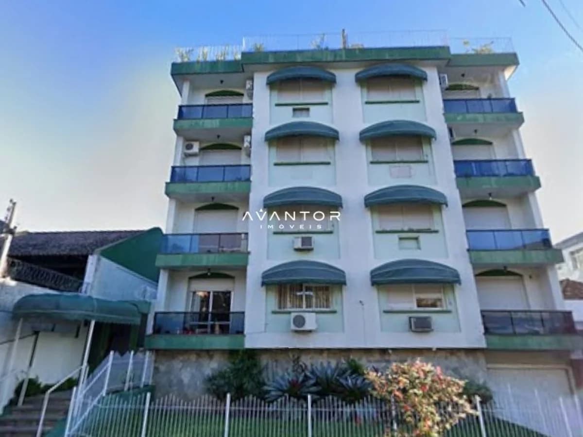 Fachada do prédio com sacadas — Apartamento com 2 quartos à venda no Edifício Dom Jose Duarte, em Centro, Santa Maria/RS