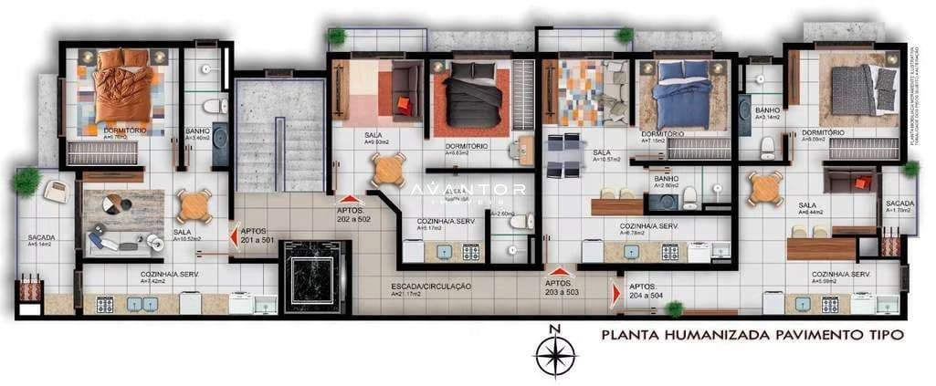 Apartamento com 1 quarto à venda no Residencial Henrique, em Camobi, Santa Maria/RS — foto 2 de 2