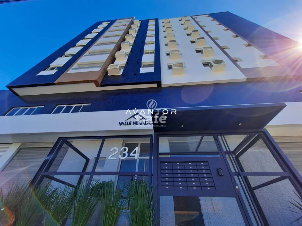 Fachada do prédio com múltiplos andares — Apartamento com 3 quartos à venda em Nossa Senhora de Lourdes, Santa Maria/RS