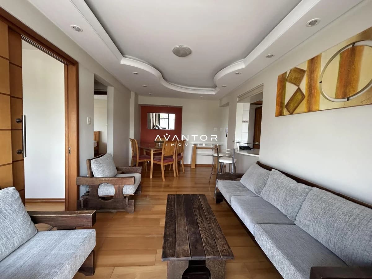 Sala de estar integrada à cozinha — Apartamento com 2 quartos à venda em Nossa Senhora de Fátima, Santa Maria/RS