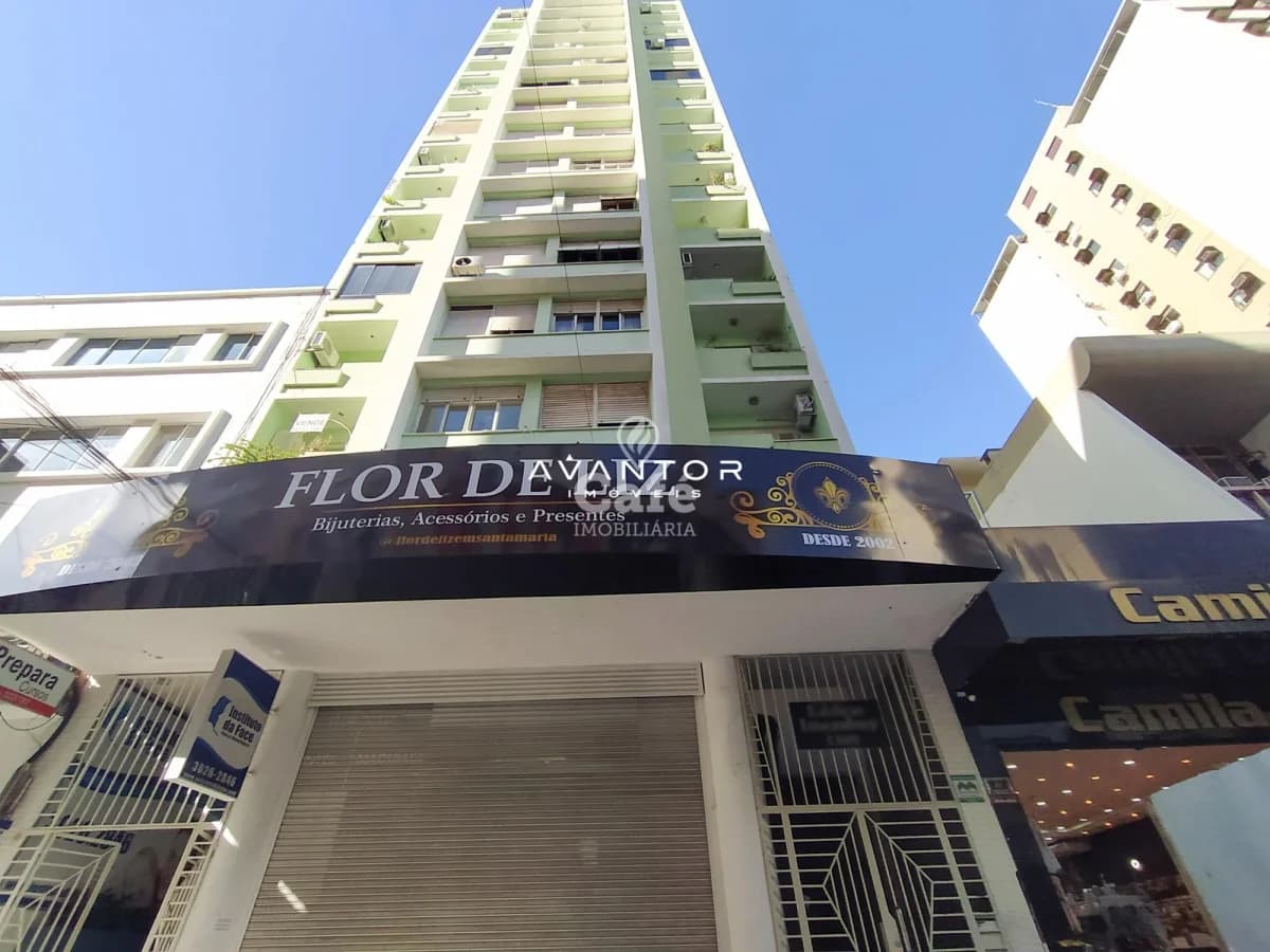 Fachada do prédio com sacadas — Apartamento com 3 quartos à venda no Edificio Residencial Imembui, em Centro, Santa Maria/RS