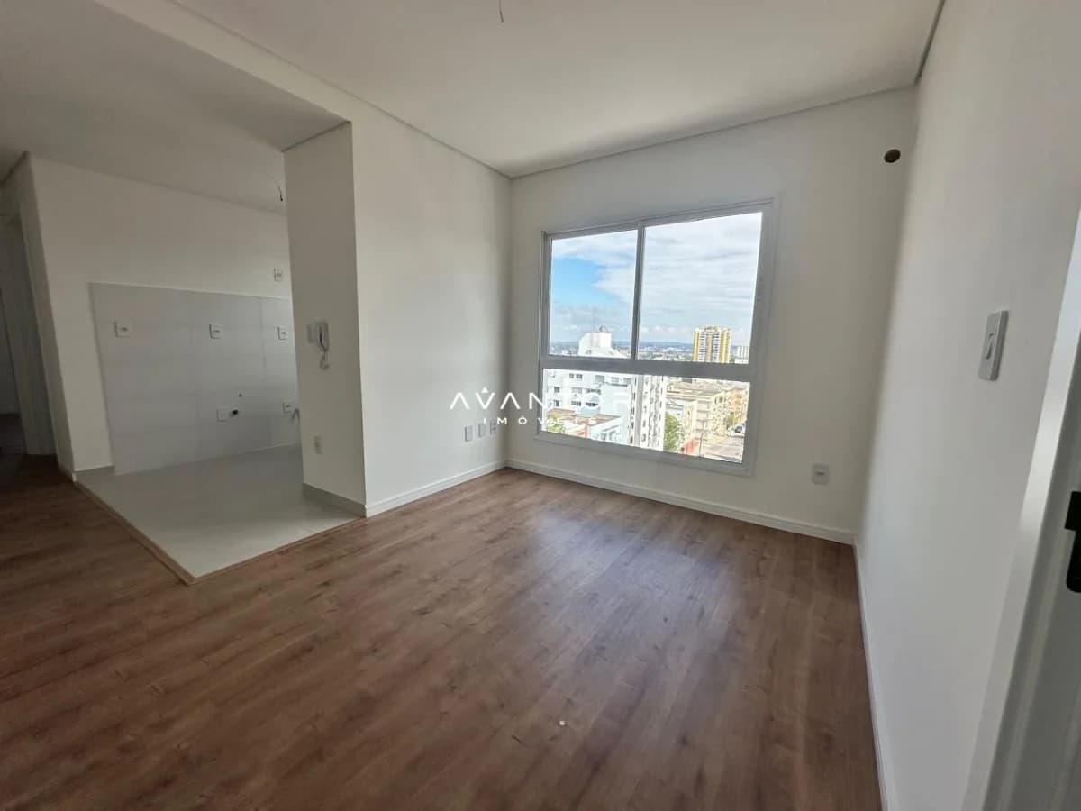 Dormitório com vista para a cidade — Apartamento com 1 quarto à venda no Residencial Bela Manhã, em Bonfim, Santa Maria/RS