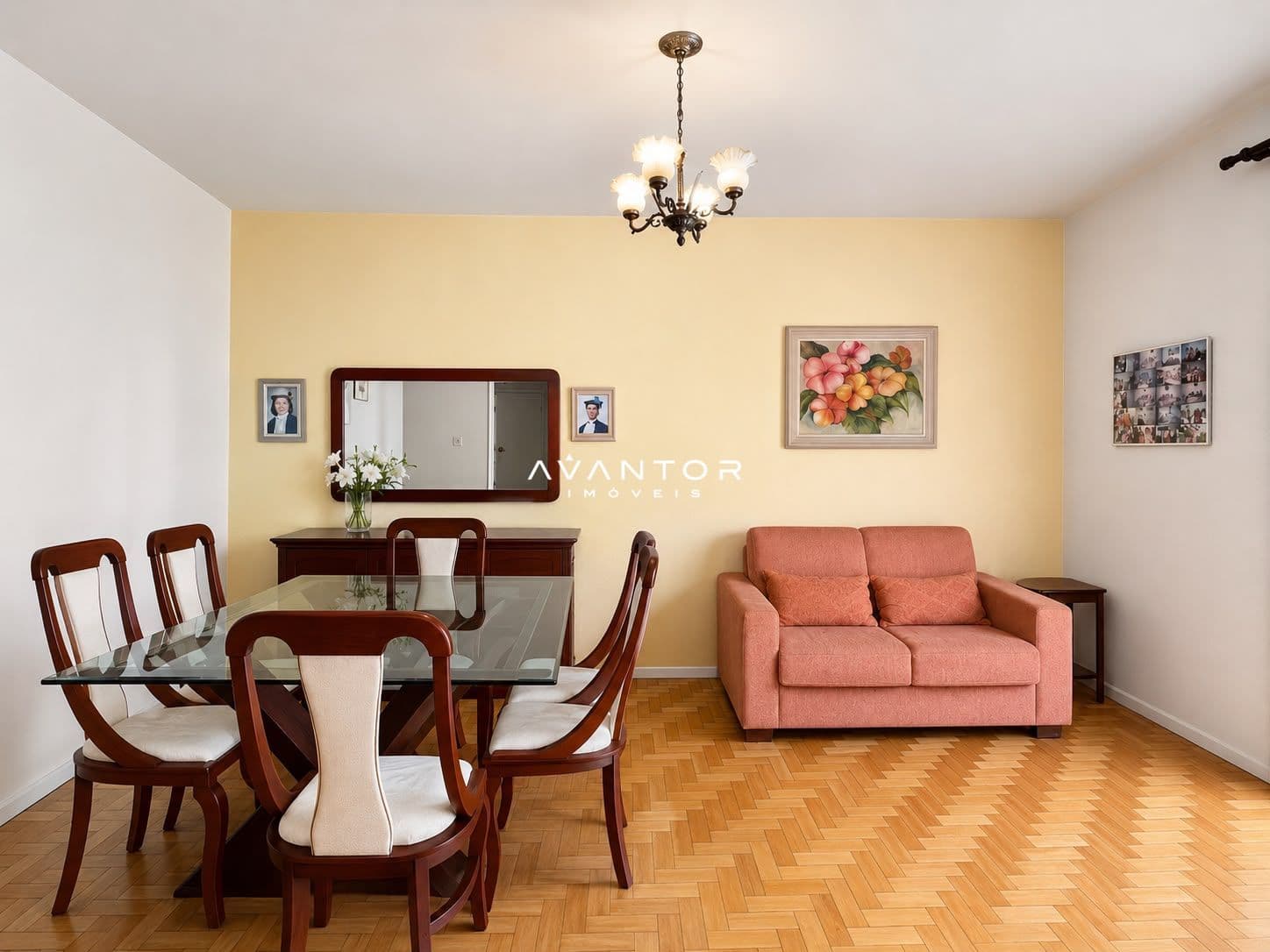 Sala de estar e jantar integradas — Apartamento com 4 quartos à venda em Centro, Santa Maria/RS