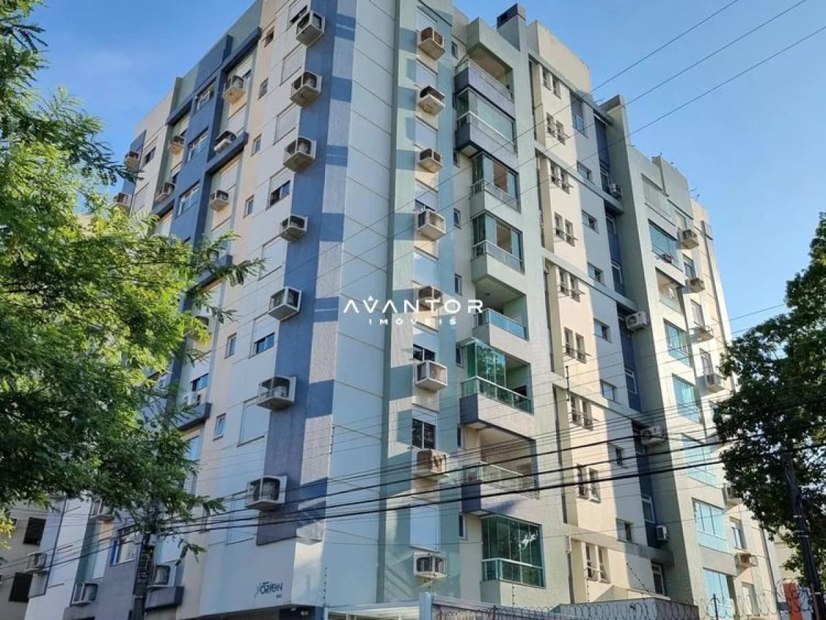 Fachada do prédio com sacadas — Apartamento com 2 quartos à venda em Nossa Senhora de Fátima, Santa Maria/RS