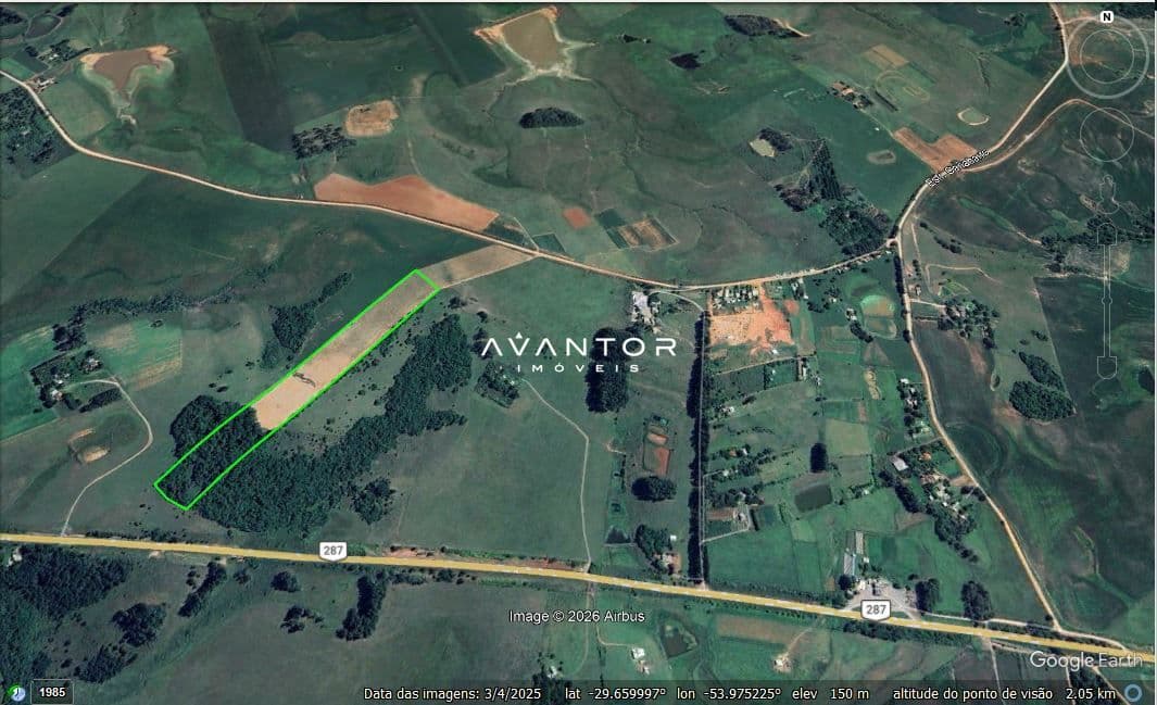 Localização da área — Campo à venda em Boca do Monte, Santa Maria/RS
