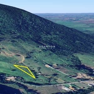 Vista aérea de terreno com demarcação — Terreno à venda em Camobi, Santa Maria/RS