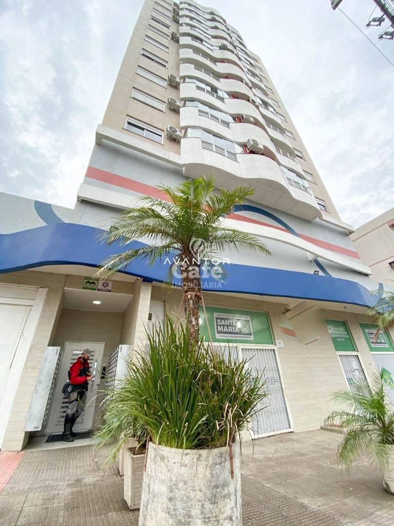 Apto de 2 dormitório mobiliado, com sacada e churrasqueira — Apartamento com 2 quartos à venda em Centro, Santa Maria/RS