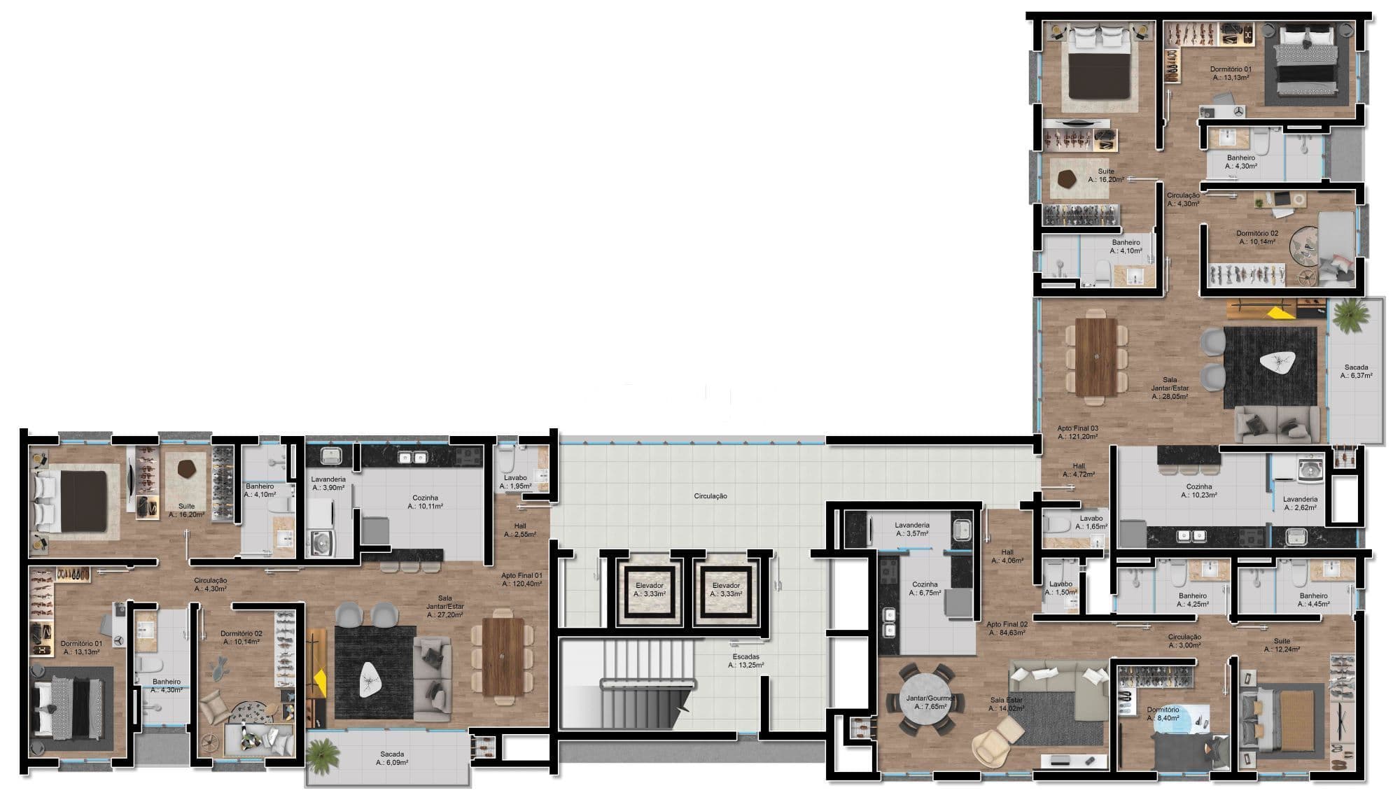 Apartamento com 3 quartos à venda no Spalla Home Art, em Centro, Santa Maria/RS — foto 20 de 20