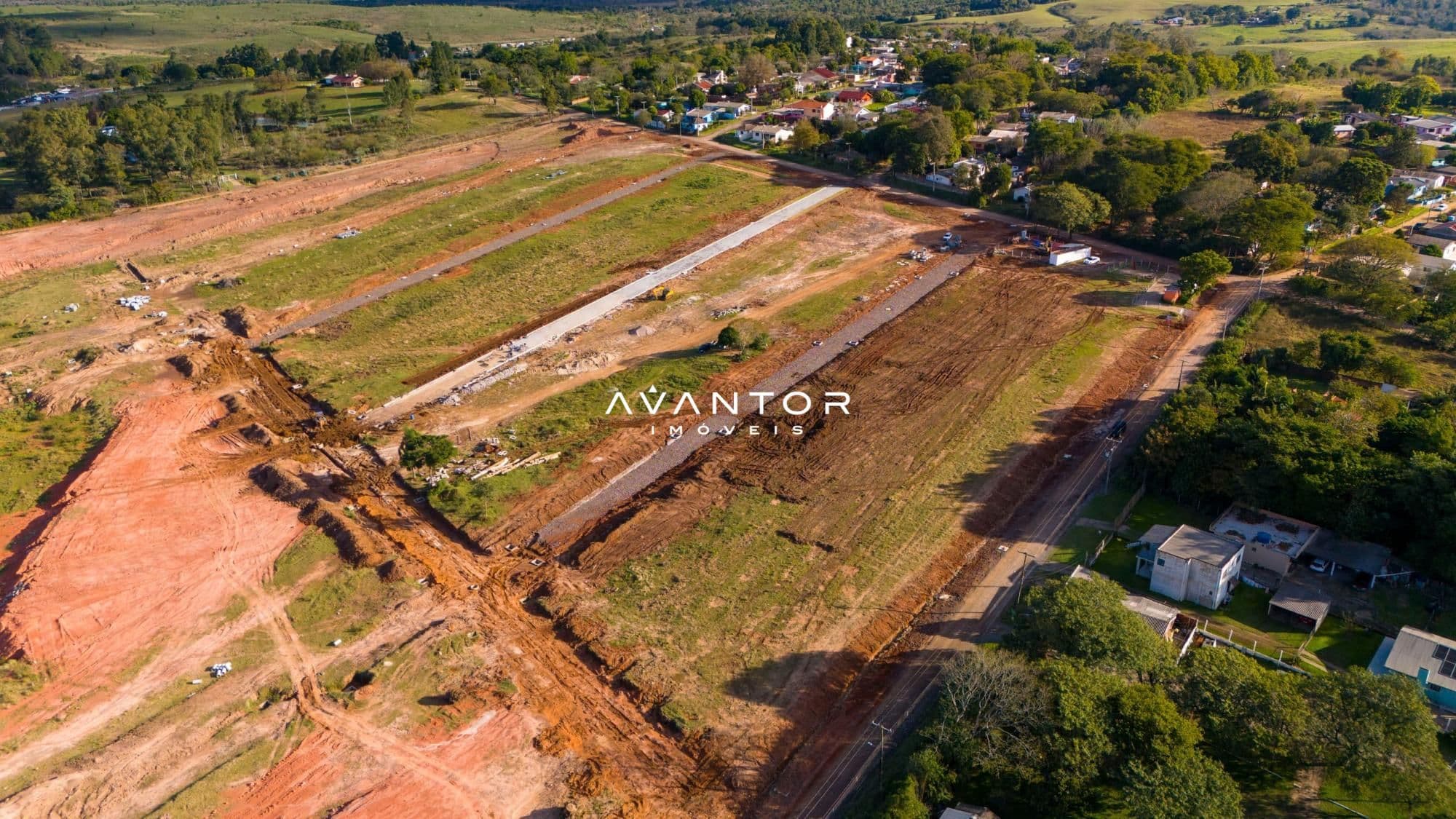 Terreno com infraestrutura em desenvolvimento — Terreno à venda no Terras de Humaitá, em Boi Morto, Santa Maria/RS