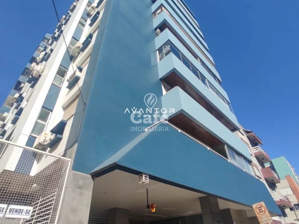 Fachada do prédio com sacadas — Edifício Nova Zelandia, Centro, Santa Maria/RS