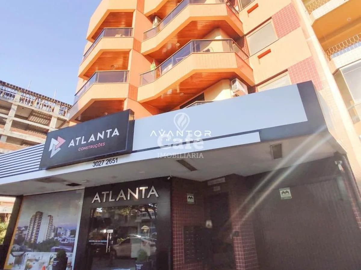 Fachada do prédio com sacadas — Apartamento com 2 quartos à venda em Nossa Senhora Medianeira, Santa Maria/RS