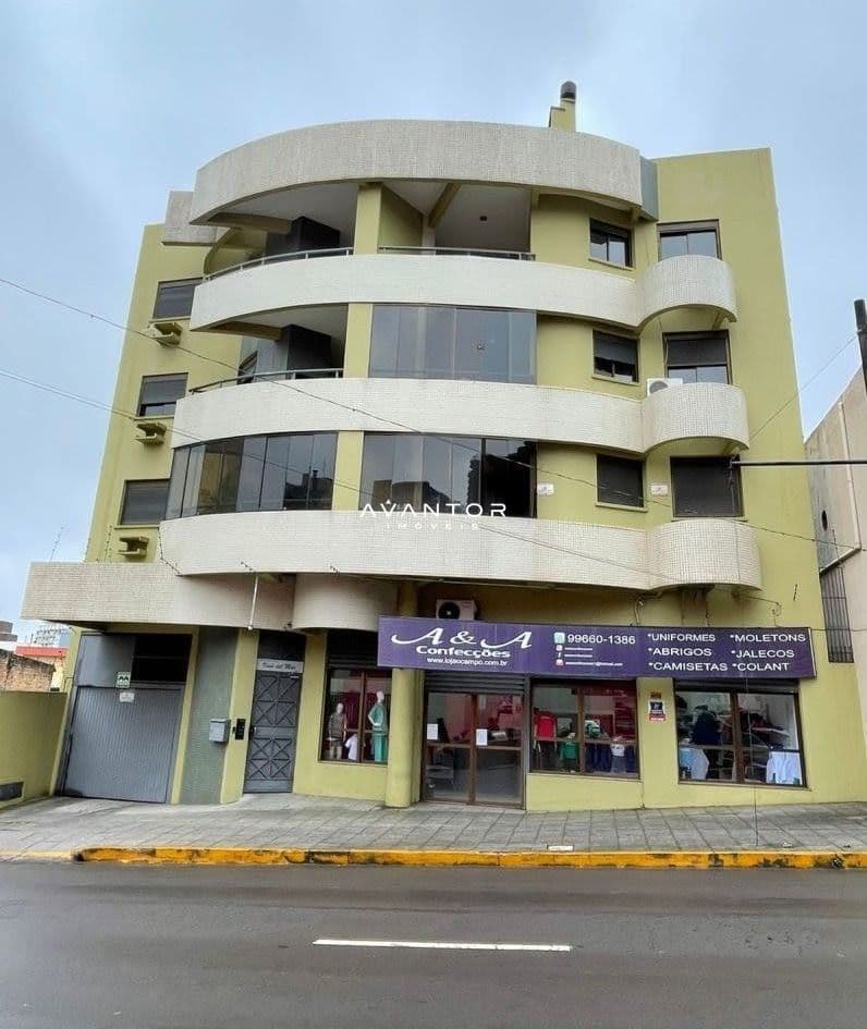 Fachada do prédio com sacadas — Apartamento com 3 quartos para alugar no Edifício Vina Del Mar, em Centro, Santa Maria/RS