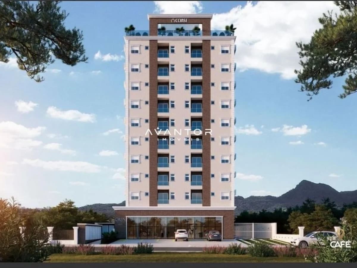 Fachada do prédio com garagem — Residencial Gran Progresso, Camobi, Santa Maria/RS