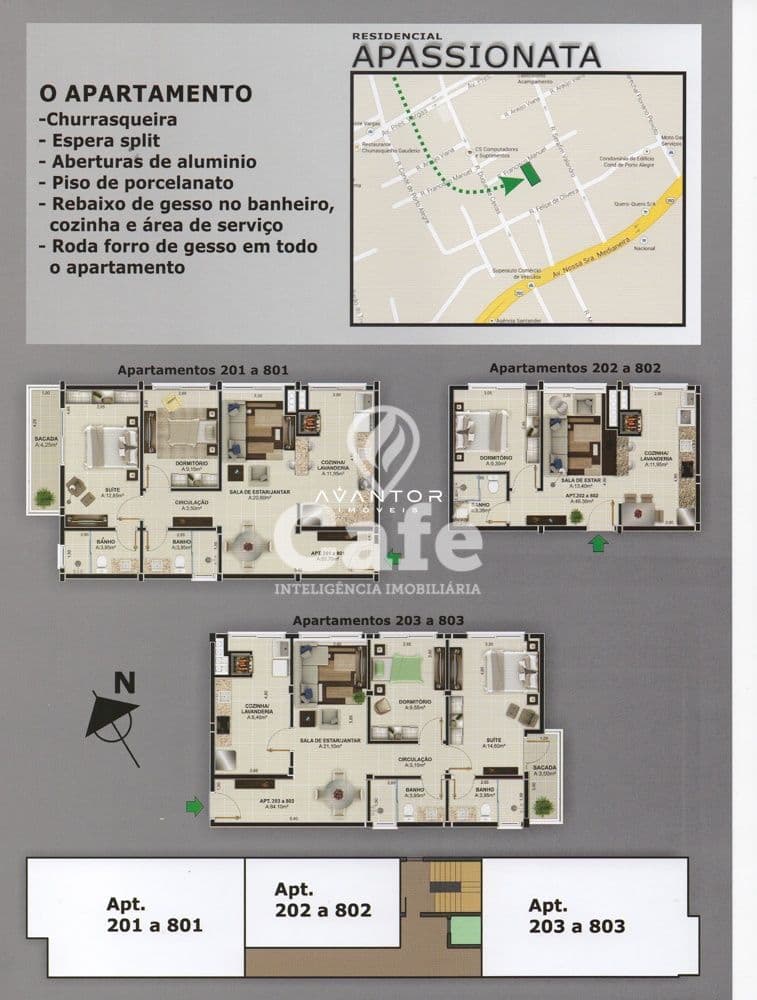 Apartamento com 1 quarto à venda no Residencial Appassionata, em Nossa Senhora de Fátima, Santa Maria/RS — foto 15 de 15