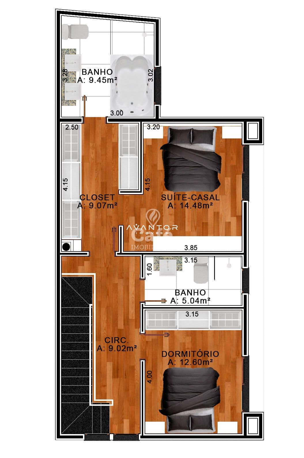 Casa com 3 quartos à venda no Terras de Santorini, em São José, Santa Maria/RS — foto 9 de 9