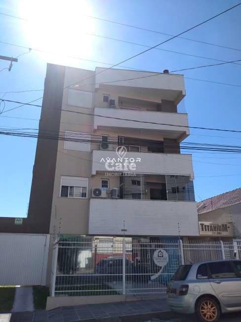 Fachada do prédio com sacadas — Apartamento com 1 quarto à venda em Nossa Senhora do Rosário, Santa Maria/RS
