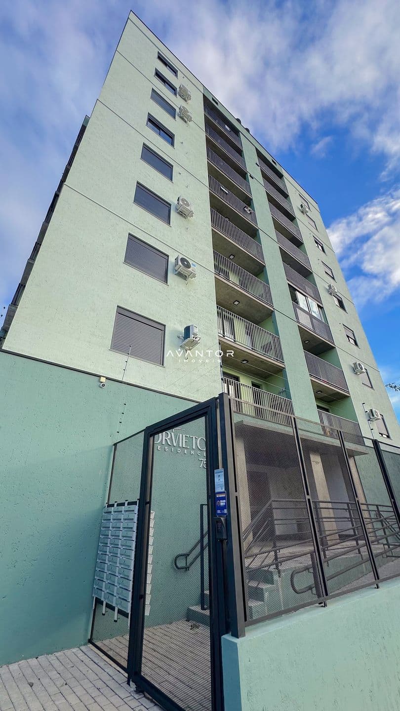 Fachada do prédio com sacadas — Apartamento com 2 quartos à venda no Orvieto Residence, em Noal, Santa Maria/RS