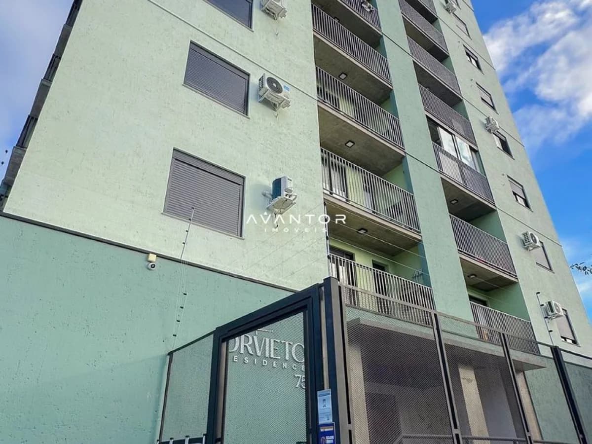 Fachada do prédio com sacadas — Apartamento com 2 quartos à venda no Orvieto Residence, em Noal, Santa Maria/RS