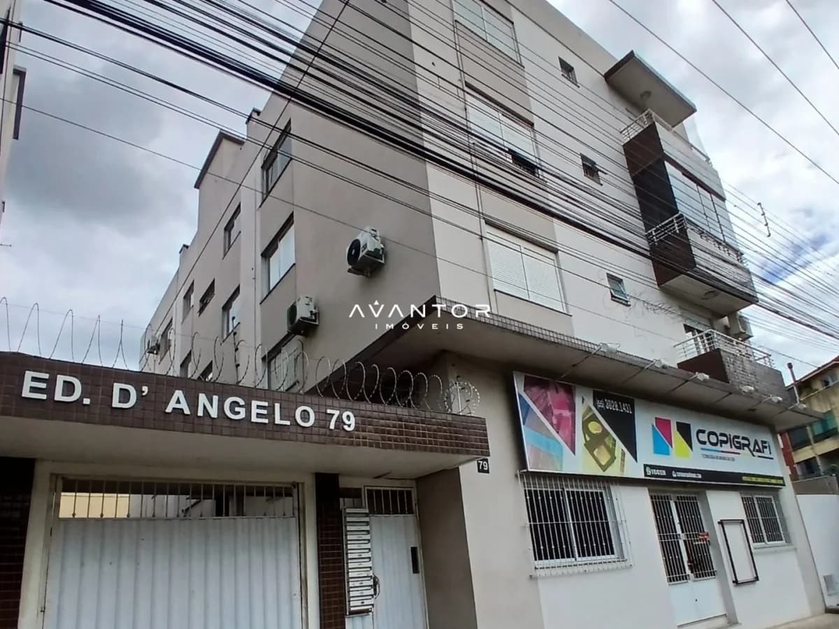 Fachada do prédio com garagem — Edifício D'angelo, Nossa Senhora de Lourdes, Santa Maria/RS