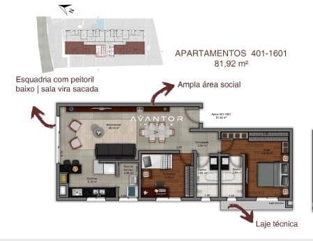 Apartamento com 2 quartos à venda no Residencial Marques Da Rocha, em Centro, Santa Maria/RS — foto 6 de 6
