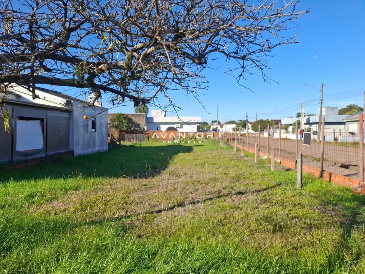 Terreno com construção e árvore — Terreno à venda em Pé de Plátano, Santa Maria/RS