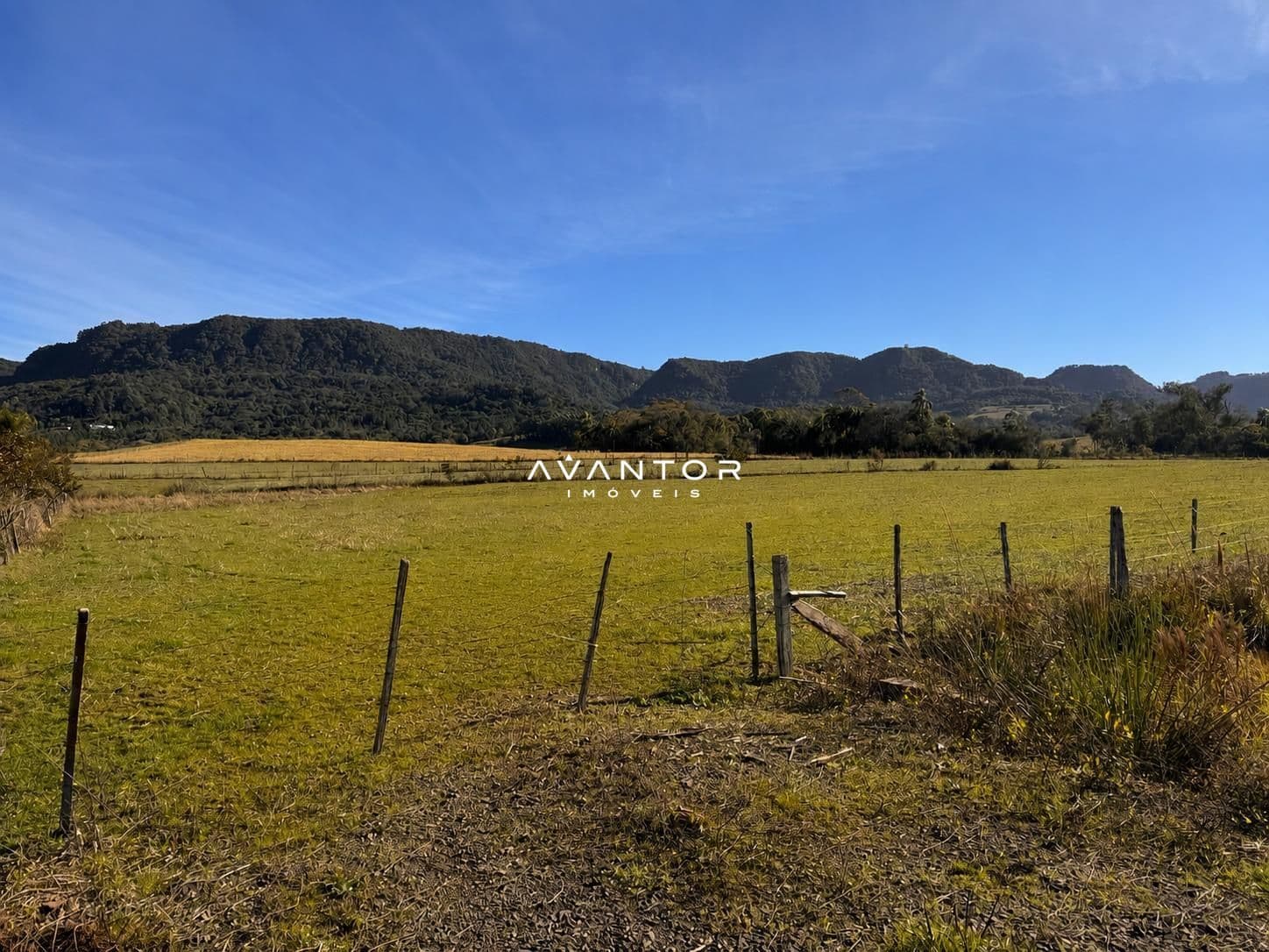 Terreno com cerca e vista para montanhas — Campo à venda em Vale Veneto, São João do Polêsine/RS