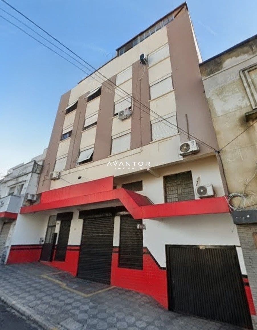 Fachada do prédio com entrada — Apartamento com 1 quarto à venda em Centro, Santa Maria/RS
